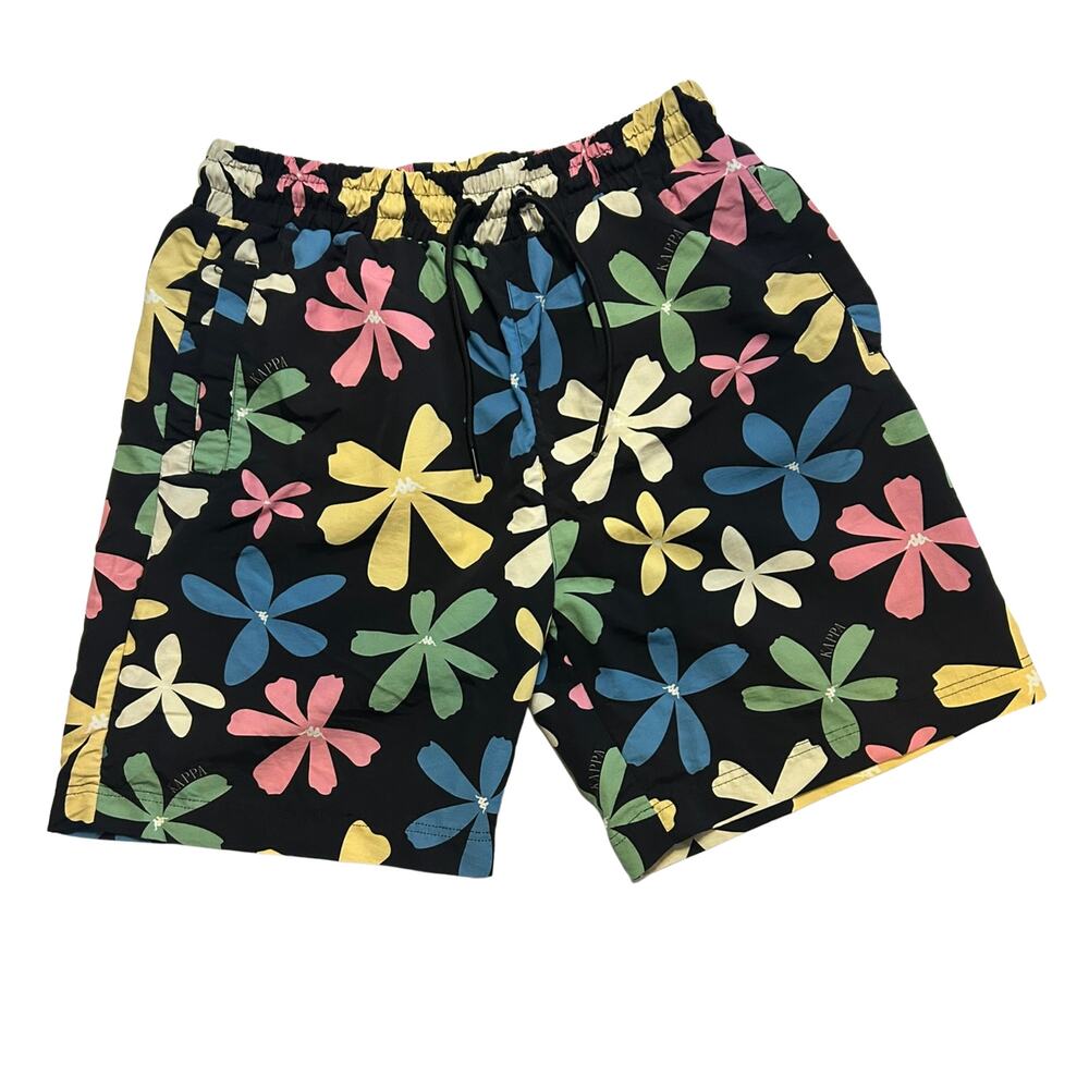 Kappa Men's 28W Floral Swim Trunks Multicolor Retro Hawaii Beach Shorts